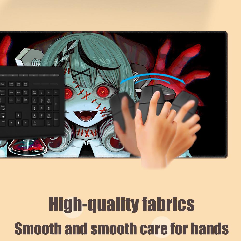 Anime Desk Mat Hololive Sakamata Chloe Large Mousepad Keyboard Extended Pads Kawaii Girl Mouse Pad Office Pc Rubber Mouse Mats