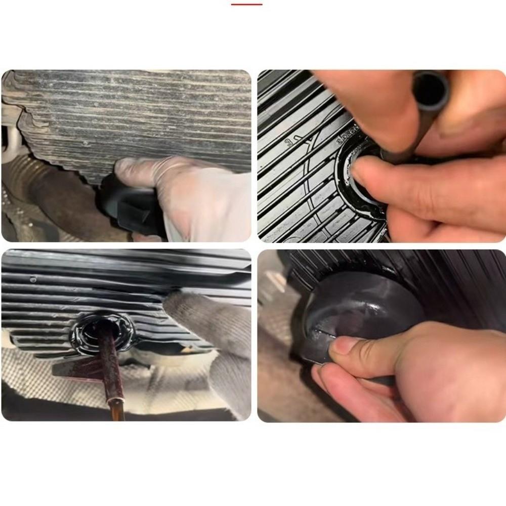 Set di 3 Pezzi per Controllo Livello e Riempimento Olio con Tappo di Scarico Adattatore per Sostituzione Olio Cambio Stile OEM Negozio Auto