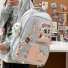 High Value, Fresh and Sweet Wind Backpack, Dopamine Transparent Pain Bag, Korean Version of Fashionable Primary and Secondary School Schoolbag