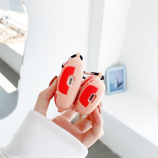 Earphone Case Soft Reusable Flexible Anti-fall Ultra-thin Comfortable Silicone 3D Cartoon Style Wireless