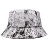 Versatile graffiti bucket hat spring and summer men's trendy bucket hat women's plain hat washbasin hat