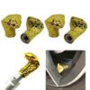 Car Decoration Accessories Snake Head Tire Valves Caps Dustproof Air Valves Lids