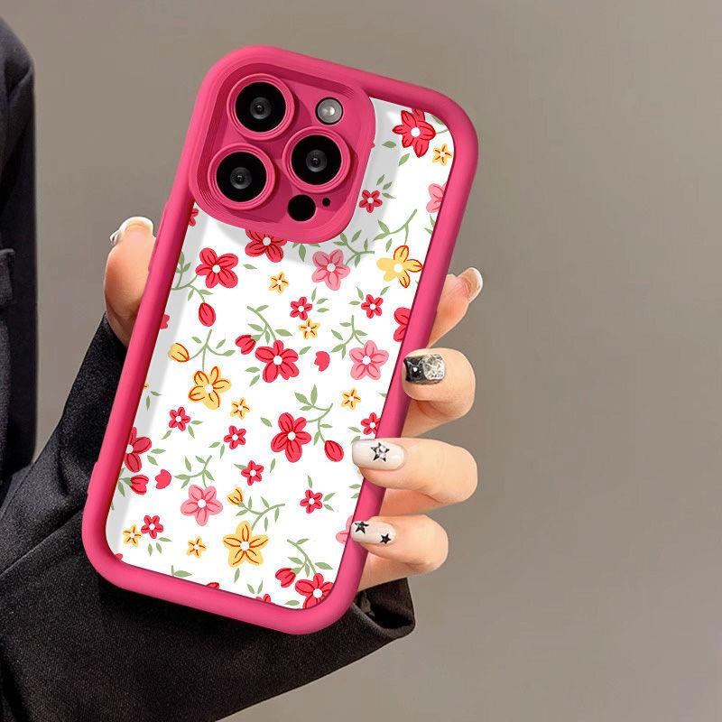 Color Floral Application iPhone17 Mobile Phone Case Apple 17promax All-inclusive 13/12 Anti-drop 14 Protective Case
