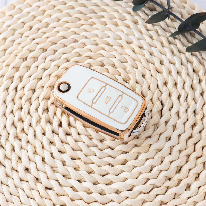 Tpu Car Key Case Cover Protection For Volkswagen Vw Polo Golf Passat Tiguan Beetle Caddy T5 Up Eos Skoda Octavia Seat Leon Altea
