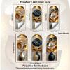 3D Realistic Metal Flower Self Adhesive Window Film for Kitchen Bathroom Glass Home Decor
