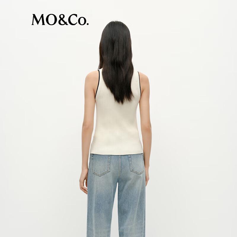 MO&Co. Tencel Blend Slim Fit Knit Vest