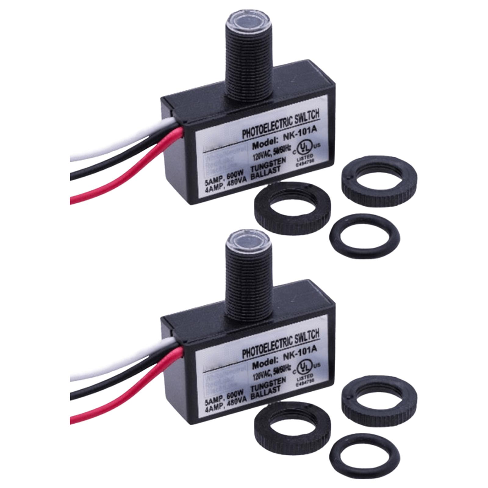 

Фотоэлектрический переключатель освещения двора 18AWG 180 мм кнопочный переключатель