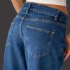 Retro Slim-Fit Wide-Leg Women's Denim Pants