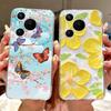For Huawei Pura 70 Pro Plus Case Colorful Flower Painted Cover Soft Slim Phone Case For Huawei Pura 70 Ultra Pura70 Pro 5G Shell