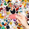 56 Cartoon Funny Chicken Graffiti Stickers Cute Cock Little Hen Hand Account Stationery Stickers