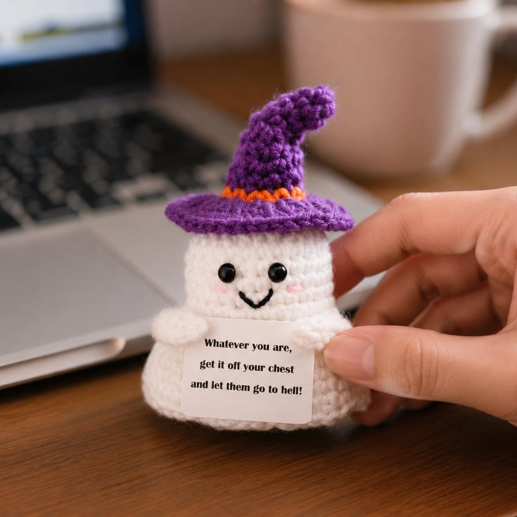Crochet Halloween Decoration - Yarn Plush Ornament for Party and Home Decor