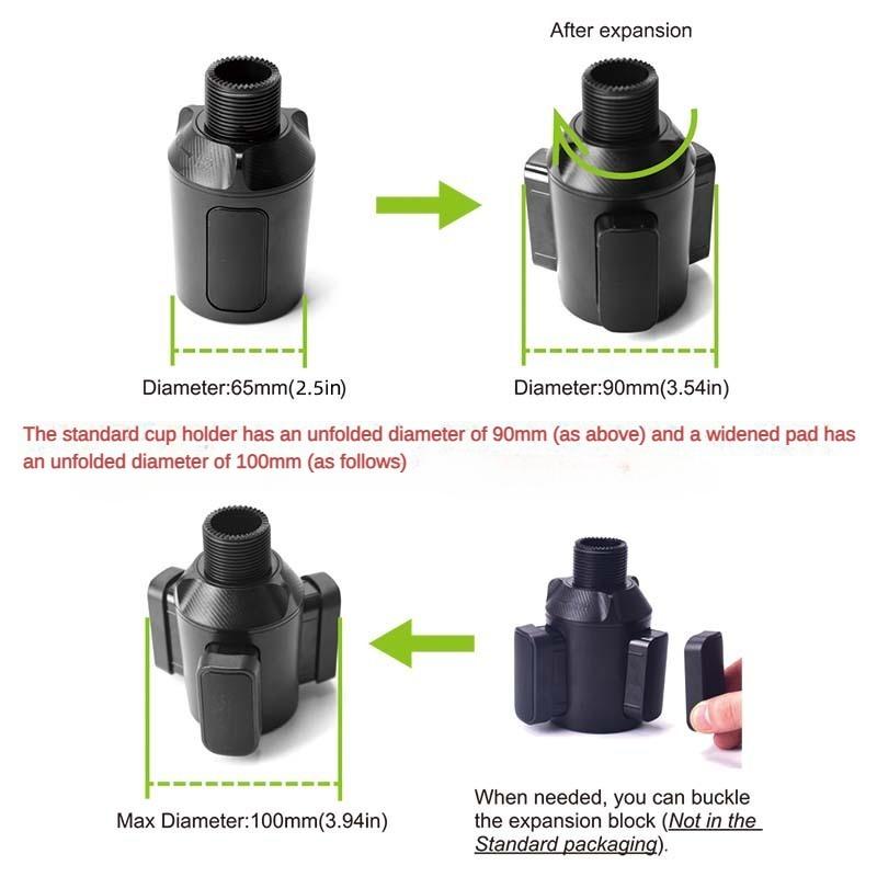 2024 Nový držák na telefon do auta Držák na vnitřní kelímek do auta Dlouhá poloha kloubu Mobilní telefon Tablet Počítač Obecný držák na pohárek na palubě