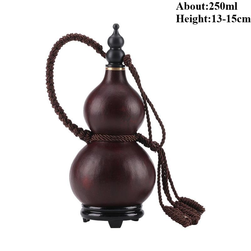 Brown/Natural Gourd Water Bottle for Cosplay Hulu Hulou Calabash Home Table Decor Chinese Pumpkin for Drinks Holder Ornament