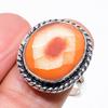 Carnelian Gemstone Handmade 925 Sterling Silver Jewelry Ring Size 8.5 KJ-329