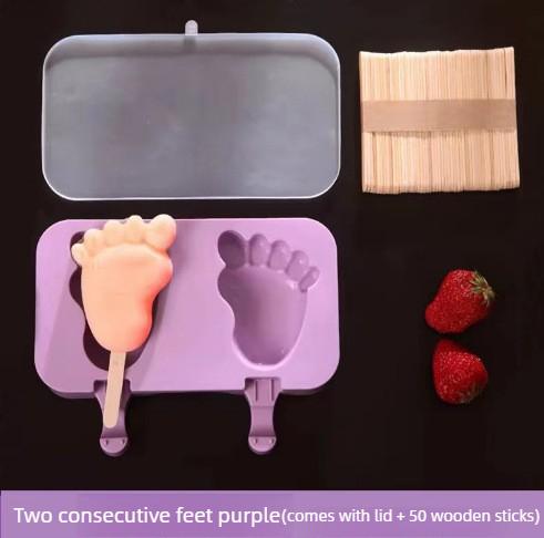 Silicone Ice Pop Maker with Cover Food Safe DIY Ice Cream Mold for Homemade Frozen Treats Ice Lolly Kit