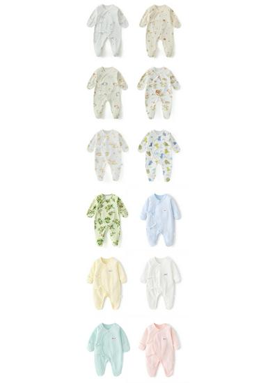 Baby Romper Pure Cotton A-Grade Crawling Suit with Hand & Foot Covers - Anti-Scratch Pajamas for Boys & Girls