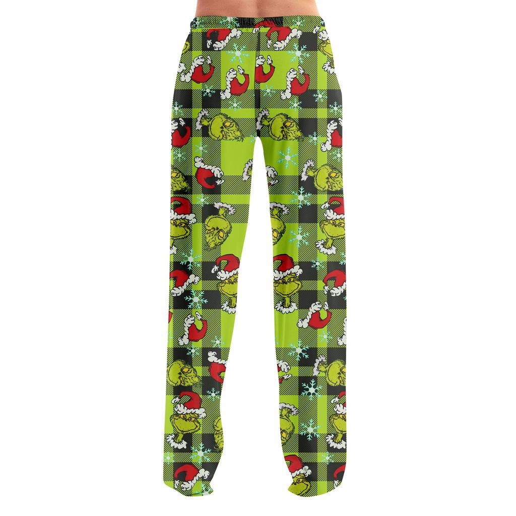 Pyžamové kalhoty Noční prádlo Ležérní Stahovací šňůrka Elastický pas Kalhoty Pohodlné Rovné Jóga Volné Kalhoty