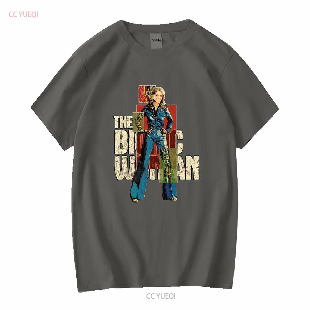 Movie Design T Shirt Jaime Sommers The Bionic Woman Steve Austin Lee Majors vintage Washed Versatile homme graphic Stylish