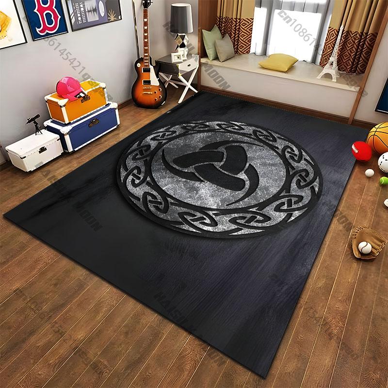 Celtic knot symbol spirituality carpet Yoga living room room decor children's crawling mat doormat area rug games mat
