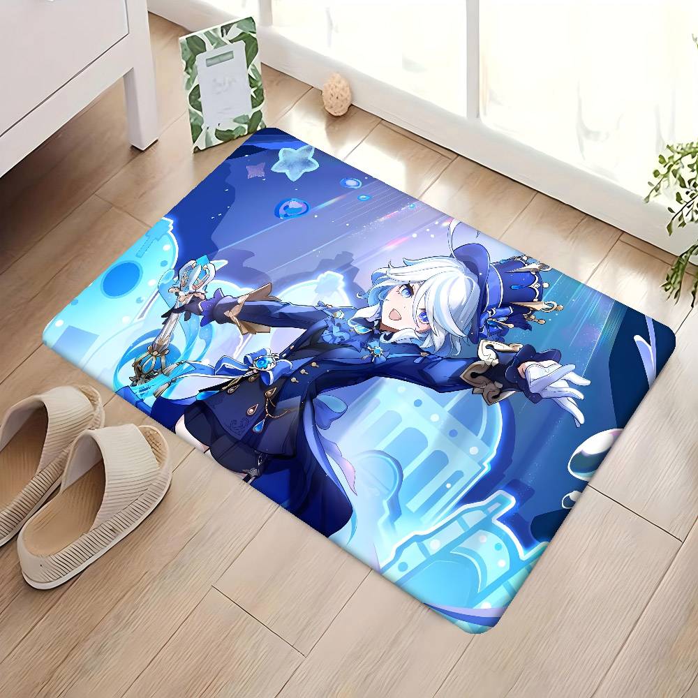 

Фурина Genshin Impact Придверный коврик Моющийся Нескользящий Коврик для зоны дивана и кресел в гостиной Кухонный приветственный коврик 40x60 cm