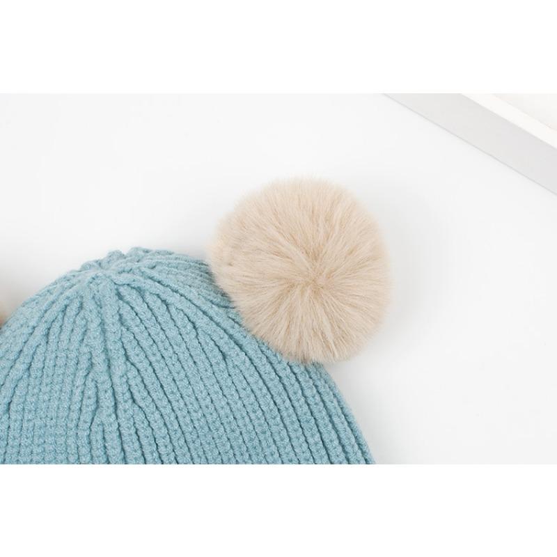 Pălărie pentru bebeluși Toamnă și iarnă Pălărie din lână pentru bebeluși Strat dublu 1-3 ani Copii Băieți și fete Pălărie tricotată Pălărie pentru copii pentru adulți