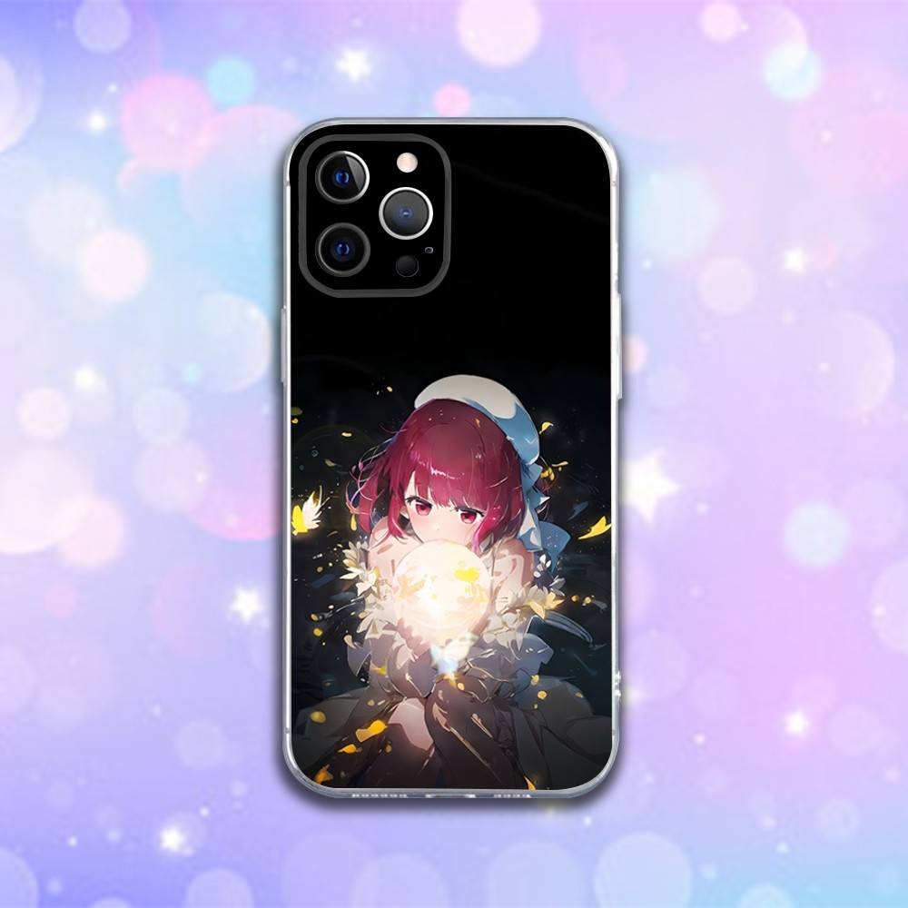 Oshi No Ko Kana Arima Phone Case For iPhone 16e,16,15,14,13,12,11 Plus,Pro,Max,XR,XS,X,Plus,SE,Mini Transparent Soft Cover
