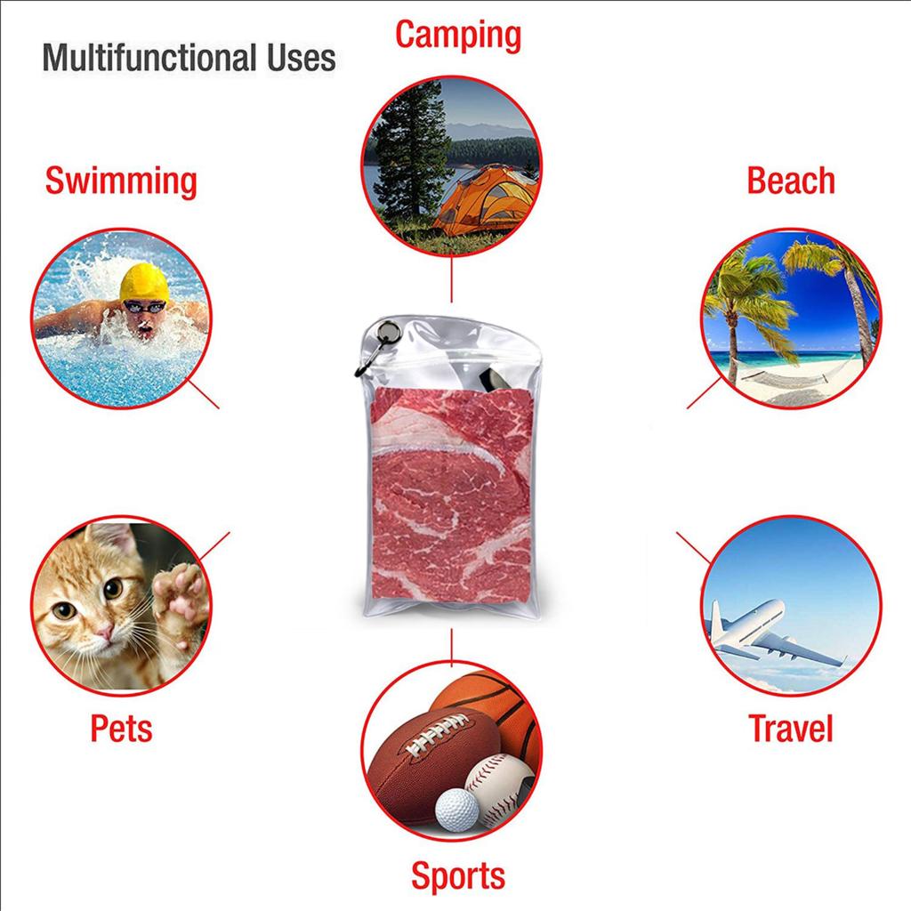 Meat Beach Towel Soft Microfiber Quick Dry Absorbent Quick Towels For Pool