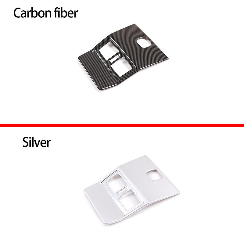 For Mercedes Benz G Class W463 2007-2018 Carbon Fiber ABS Rear Air Condition Outlet Vent Frame Cover Trim Car Accessories