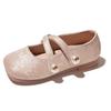 Girls' Chinese Style Soft Sole Leather Loafers - Spring 2026 Princess Flats for Medium & Large Children.