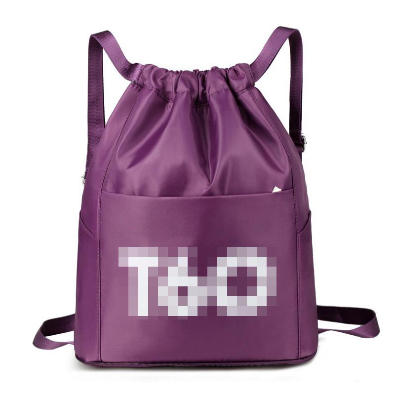 

Легкий спортивный рюкзак на шнурке для баскетбола, футбола, тренажерного зала и путешествий темно-фиолетового