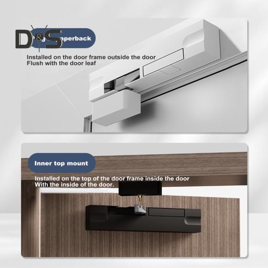 Automatyczny samozamykacz do drzwi bramowych W pełni regulowany Mocny, nośny, uniwersalny, prosty montaż Akcesoria do samozamykaczy do drzwi