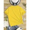 Taglie Europee T-shirt a Maniche Corte da Ragazza con Girocollo