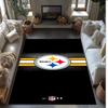 Pittsburgh Steelers Crystal Velvet Carpet Soft Anti?Slip Floor Mat Comfortable Home Living Room Bedroom Decor Rug