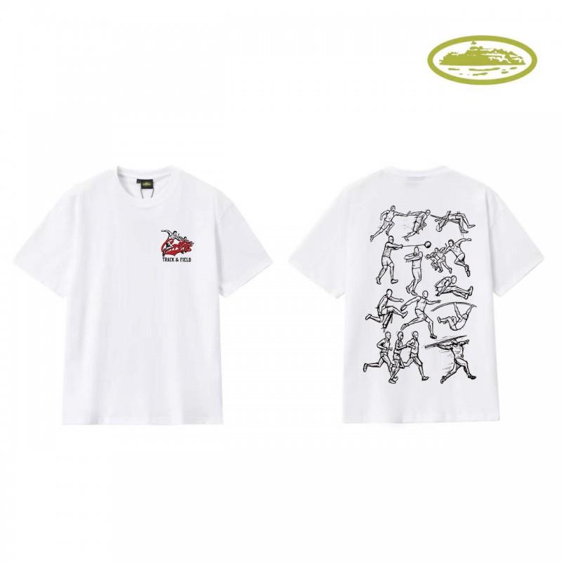 CORT Alcatraz Basic Short Sleeve T-Shirt Phantom Letter Print Couple Streetwear Teens