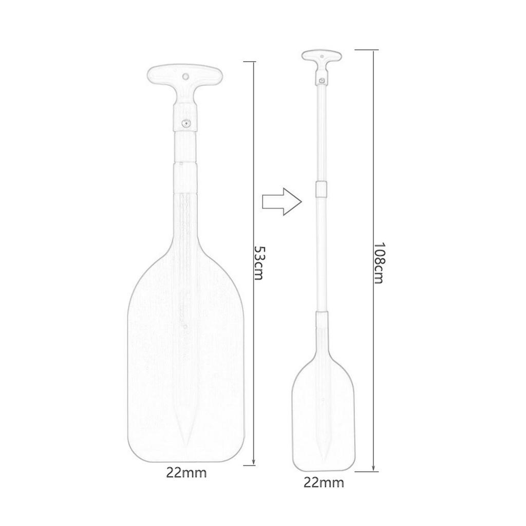 Kajakpaddel Gefaltet Enthusiast Bootsruder Schwimmen Bootsruder für Geripptes Blatt Paddleboard Outdoor Kanufahren Surfen