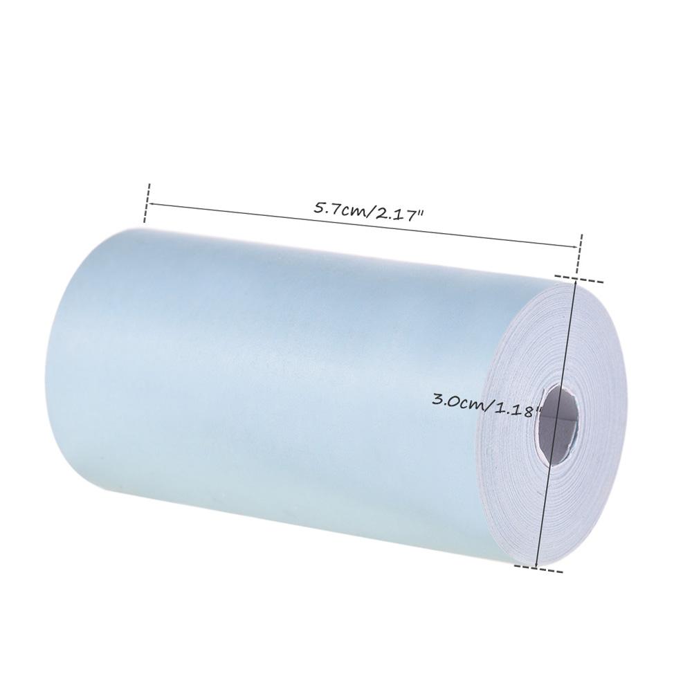 Color Thermal Paper Roll 57*30mm (2.17*1.18in) Bill Receipt Photo Paper Clear Printing for PeriPage A6 Pocket Thermal