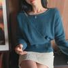 Korean Chic French-Inspired Knitted Two-Piece Sweater for Women’s Early Spring
