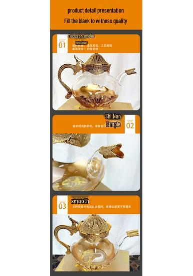 European Classic Ceramic Coffee and Teapot - Elegant Glass Design for Home or Office Decor