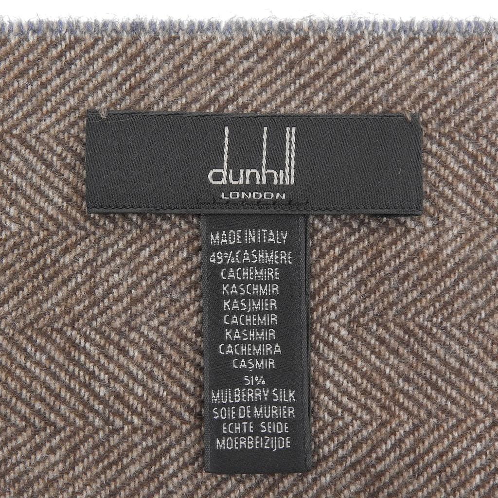 Excellent Dunhill Scarf blue cashmere mens Used