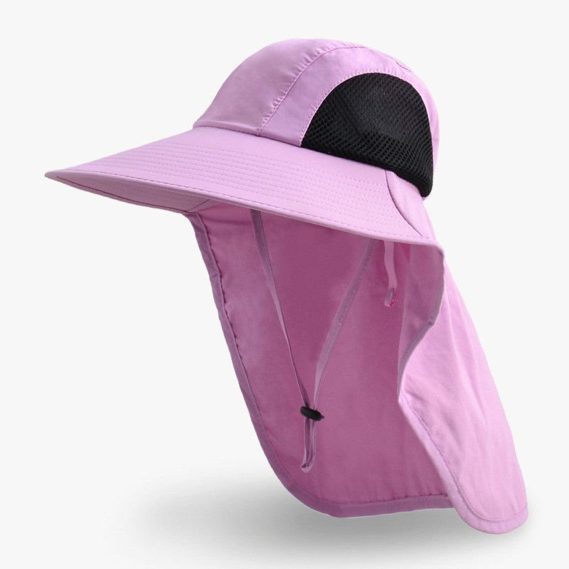 

9217 Летняя шляпа с широкими полями и защитой от солнца, женская сетчатая дышащая уличная шаль, шляпа-ведро, мужская шляпа от солнца для походов Adult-Purple