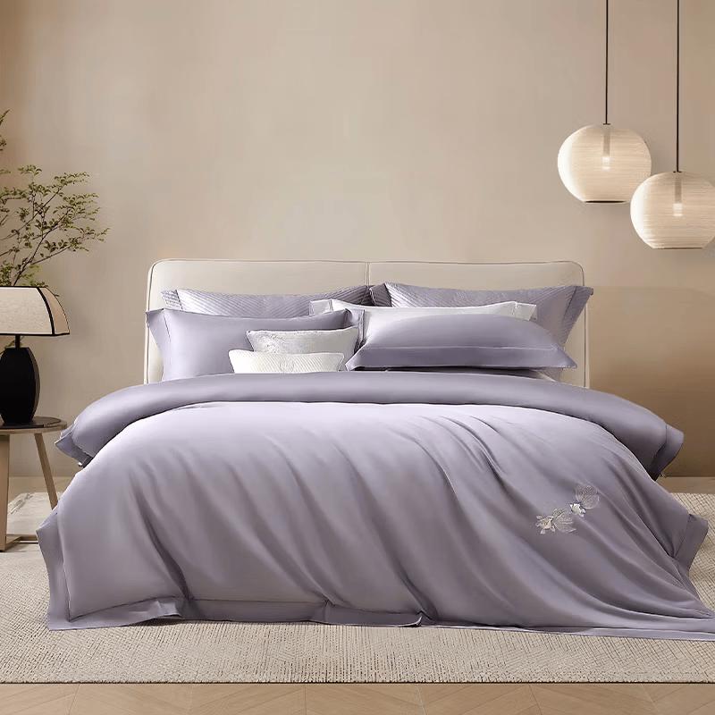 Mercury Home Textiles 60S Long-staple Cotton Embroidered Bedding Set