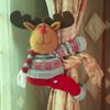 1Pc Christmas Decoration Products Home Curtains Decorative Buckles Cartoon Dolls Hugging Buckles Window Display Decoration Chris