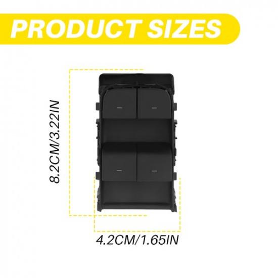 Front LH Power Window Fit Switch Tesla 3 Y Model Fit Matte 1081037-02-G