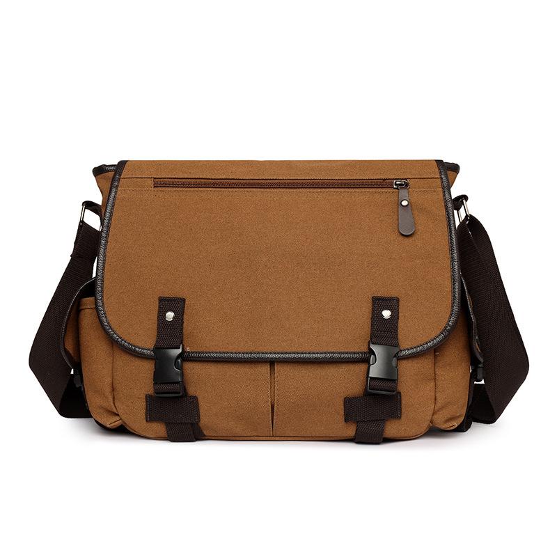 Men's Canvas Shoulder Bag Large Capacity Crossbody Bag