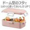 Skater Bento Box 530ml 1 Tier Leak-Resistant Lock Lunch Box Dusky Pink Dishwasher Microwave Safe PFLB6AG-A