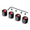 4PCS Metal Auto Wheel Tire Valve Stem Caps Cover For 1s SLine A3 A4 A5 A6 A7 A8 Q2 Q3 Q5 Q7 Q8 S3 S4 S5 S6 S7 S8 RS3 RS4 RS5