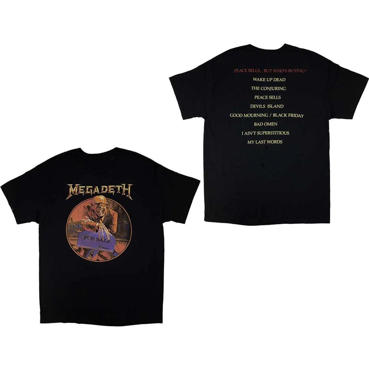 Megadeth Peace Sells Tracklist T-Shirt S-2XL NEW XXXXL