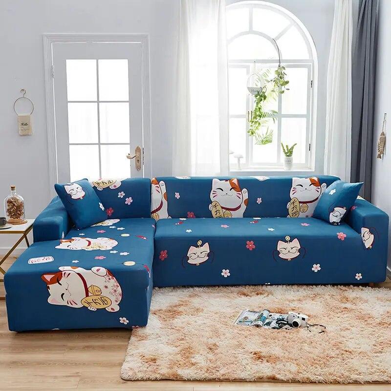 Elastický potah na pohovku all-inclusive proti poškrábání kočkou pohovka do obývacího pokoje křeslo univerzální potah na nábytek protiskluzový prachotěsný
