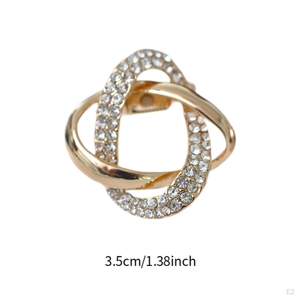 Scarf Ring Clip Fashion Clothing Decoration Accessories Rhinestone Buckle Clamp