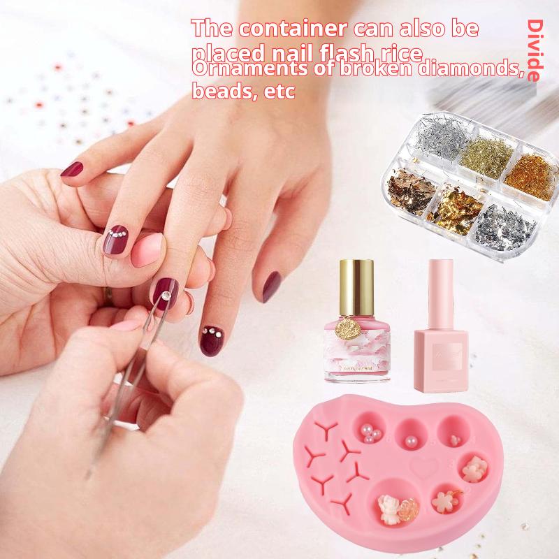 Silicone Eyelash Lift Palette Multi-Function Polish Gel Mixing Makeup Tool Eyelash Extension Reusable Silicone Lash Palette